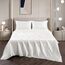 Vonty Satin Sheets Twin XL Silky Soft Satin Bed Sheets Ivory White Sheet Set, 1 Deep Pocket Fitted Sheet + 1 Flat Sheet + 1 Pillowcases
