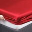 Vonty Satin-Bettlaken-Set, seidig weiches Satin, 1 Spannbettlaken mit tiefen Taschen, 1 Bettlaken und 1 Kissenbezug, Rot