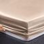 Vonty Satin-Bettlaken, Doppelbett, seidig, weiches Satin, bernsteinfarben, beige, Satin-Bettlaken-Set, 1 Spannbettlaken mit tiefen Taschen + 1 Bettlaken + 1 Kissenbezug