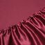 Vonty Satin-Bettlaken-Set, Queen-Size-Größe, seidig weiches Satin-Bettwäsche-Set, 1 Spannbettlaken mit tiefen Taschen + 1 Bettlaken + 2 Kissenbezüge, Burgunderrot