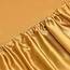 Vonty Satin-Bettlaken-Set, seidig weiches Satin, Gelbgold, 1 Spannbettlaken mit tiefen Taschen + 1 Bettlaken + 1 Kissenbezug