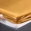 Vonty Satin-Bettlaken-Set, seidig weiches Satin, Gelbgold, 1 Spannbettlaken mit tiefen Taschen + 1 Bettlaken + 1 Kissenbezug