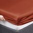 Vonty Satin Sheets California King Seidig weiches Satin-Bettwäsche-Set, 1 Spannbettlaken mit tiefen Taschen + 1 Bettlaken + 2 Kissenbezüge, Rostorange