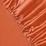 Vonty Satin Sheets Queen Silky Soft Satin Bed Sheets Burnt Orange Satin Sheets Set, 1 Deep Pocket Fitted Sheet + 1 Flat Sheet + 2 Pillowcases