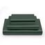Vonty Satin-Bettlaken, seidig, weiches Satin-Bettwäsche-Set, Waldgrün, 1 Spannbettlaken mit tiefen Taschen + 1 Bettlaken + 2 Kissenbezüge