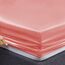 Vonty Satin-Bettlaken für King-Size-Betten, seidig weiches Satin, Rouge-Pink, 1 Spannbetttuch mit tiefer Tasche, 1 Bettlaken + 2 Kissenbezüge
