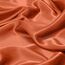 Vonty Satin-Bettlaken, seidig, weiches Satin-Bettwäsche-Set, 1 Spannbettlaken mit tiefen Taschen + 1 Bettlaken + 2 Kissenbezüge, Orange
