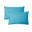 Clara Clark, Premier-1800-Collection, Deluxe-Mikrofaser, 3-Linien-Bettbezug, Silber/Hellgrau, Queen, Beach Blue, Kingsize
