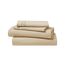 Clara Clark, Premier-1800-Collection, Deluxe-Mikrofaser, 3-Linien-Bettbezug, Silber/Hellgrau, Queen, Beige Cream, Queen Size