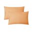 Clara Clark, Premier-1800-Collection, Deluxe-Mikrofaser, 3-Linien-Bettbezug, Silber/Hellgrau, Queen, Apricot Buff Orange, Kingsize