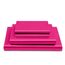 Vonty Satin-Bettlaken-Set, seidig weiches Satin, 1 tiefes Spannbetttuch + 1 Bettlaken + 2 Kissenbezüge, Hot Pink