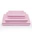 Vonty Satin-Bettwäsche-Set, weich, seidig, Kingsize-Bett (180 x 200 cm), Rosa, 1 tiefes Spannbetttuch + 1 Bettlaken + 2 Kissenbezüge