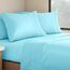 Clara Clark Premier 1800 Serie 4-teiliges Bettwäsche-Set für Queensize-Betten, luxuriös, weiche Bettlaken für Wohnmobil-Etagenbetten (kurzes Queen-Size-Bett), Strandblau