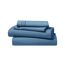 Clara Clark Luxury Soft Bedding Sheets & Pillowcases Bettwäsche-Set für Doppelbett, gebürstet, Tiefe Taschen, Mikrofaser, Blue Heaven, Queen
