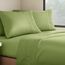 Clara Clark Premier 1800 Serie 4-teiliges Bettwäsche-Set für Queensize-Betten, luxuriös, weiche Bettlaken für Wohnmobil-Etagenbetten, kurzes Queen-Size-Bett, Calla-Grün