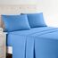 Clara Clark California-King-Bettwäsche-Set mit tiefen Taschen für Cal King Size Bett, 4-teiliges Bettlaken-Set, extra weiche Bettwäsche und Kissenbezüge, Cal King Calm Blue