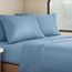 Clara Clark Premier 1800 Serie 4-teiliges Bettwäsche-Set für Queensize-Betten, luxuriös, weiche Bettlaken für Wohnmobil-Etagenbetten, kurzes Queen-Size-Bett - Blue Heaven