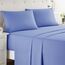 Clara Clark California-King-Bettwäsche-Set mit tiefen Taschen für Cal King Size Bett, 4-teiliges Bettlaken-Set, extra weiche Bettwäsche und Kissenbezüge, Cal King Calm Blue