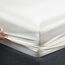 Vonty Satin-Bettlaken, Split-King-Size-Bett, seidig, weiches Satin-Bettwäsche-Set, 2 tiefe Spannbettlaken + 1 Bettlaken + 2 Kissenbezüge, Elfenbeinweiß
