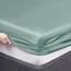 Vonty Satin-Bettlaken-Set, für Doppelbett, Mintgrün, 1 Spannbettlaken mit tiefen Taschen + 1 Bettlaken + 2 Kissenbezüge