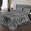 Vonty Satin-Bettlaken für King-Size-Bett, seidig weiches Satin, graues Satin-Bettlaken-Set, 1 Spannbetttuch mit tiefer Tasche, 1 Bettlaken + 2 Kissenbezüge