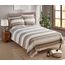 Clara Clark Queen-Size-Bettlaken-Set, 6-teilig, luxuriöses Hotel-Bettwäsche-Set für Queen-Size-Bett, superweiche Bettwäsche und Kissenbezüge, Queen-Size-Größe, Braun gestreift