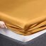 Vonty Satin Sheets King Silky Soft Satin Bed Sheets Yellow Gold Sheet Set, 1 Deep Pocket Fitted Sheet + 1 Flat Sheet + 2 Pillowcases