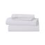 Clara Clark Luxury Soft Bedding Sheets & Pillowcases Bettwäsche-Set für Doppelbett, gebürstet, Tiefe Taschen, Mikrofaser, Weiss/opulenter Garten, Split King
