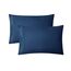 Clara Clark, Premier-1800-Collection, Deluxe-Mikrofaser, 3-Linien-Bettbezug, Silber/Hellgrau, Queen, Marineblau, Queen Size