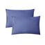 Clara Clark, Premier-1800-Collection, Deluxe-Mikrofaser, 3-Linien-Bettbezug, Silber/Hellgrau, Queen, stahlblau, Kingsize