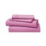 Clara Clark, Premier-1800-Collection, Deluxe-Mikrofaser, 3-Linien-Bettbezug, Silber/Hellgrau, Queen, Strawberry Pink, Kingsize
