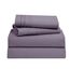 Clara Clark Premier 1800 Serie Bettlaken-Set, tiefe Taschen, knitterfrei, farbecht, schmutzabweisend, luxuriös, weiche Bettwäsche und Kissenbezüge, geteiltes Kingsize-Bett, Grauviolett