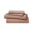 Clara Clark Luxury Soft Bedding Sheets & Pillowcases Bettwäsche-Set für Doppelbett, gebürstet, Tiefe Taschen, Mikrofaser, Taupe Sand, Queen