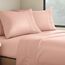 Clara Clark Premier 1800 Serie 4-teiliges Bettwäsche-Set für Queensize-Betten, luxuriös, weiche Bettlaken für Etagenbetten mit Wohnmobil, kurzes Queen-Size-Bett - Pfirsichbeige