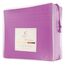 Clara Clark, Premier-1800-Collection, Deluxe-Mikrofaser, 3-Linien-Bettbezug, Silber/Hellgrau, Queen, Radiant Orchid Purple, Queen Size