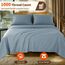 LBRO2M Bettwäsche-Set für Doppelbett, Fadenzahl 1000, 100 % ägyptische Baumwolle, 3-teiliges Bettlaken-Set, tiefes Bettlaken-Set, 40,6 cm, weich, bequem, für alle Jahreszeiten (Doppelbett