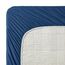 Clara Clark, Premier-1800-Collection, Deluxe-Mikrofaser, 3-Linien-Bettbezug, Silber/Hellgrau, Queen, Marineblau, Queen Size