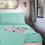 Clara Clark Premier 1800 Serie 4-teiliges Wohnmobil-Bettwäsche-Set, luxuriös, weiche Bettlaken für Etagenbetten für Wohnmobile, kurzes Queen-Size-Bett - Mintgrün