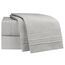 Clara Clark Luxury Soft Bedding Sheets & Pillowcases Bettwäsche-Set für Doppelbett, gebürstet, Tiefe Taschen, Mikrofaser, Silbergrau, Queen