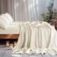 LBRO2M Bettlaken-Set, 100% Leinen, 40,6 cm tief, für King-Size-Bett, einfarbig, natürliches Flachs, weich, atmungsaktiv, für alle Jahreszeiten, Kingsize, Beige