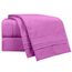 Clara Clark, Premier-1800-Collection, Deluxe-Mikrofaser, 3-Linien-Bettbezug, Silber/Hellgrau, Queen, Radiant Orchid Purple, Queen Size