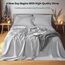 LBR02M Bettlaken-Set aus 100 % Leinen, California-King-Size-Bettlaken, 6-teilig, einfarbig, natürliches Flachs, weich, atmungsaktiv, 40,6 cm tiefe Tasche, für alle Jahreszeiten (Cal Kingsize, Grau)