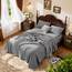 LBRO2M Bettwäsche-Set, 100 % Baumwolle, tiefe Taschen, 61 cm, Fadenzahl 1000, California-King-Size-Bett, 4-teiliges Bettlaken-Set, weich, bequem, für alle Jahreszeiten (California King, Grau)
