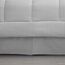 Bettwäsche-Set für King-Size-Betten, 8-teiliges Bett in Einer Tasche mit Bettrock, Spannbetttuch, Bettlaken, 2 Kissenbezügen, 2 Kissenbezügen, Kingsize-Bett, Dobby-Silber