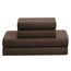Sweet Home Collection Bettwäsche-Set für Doppelbett, 6-teilig, mit Bettrock, Spannbetttuch, Bettlaken, 1 Kissenbezug und 1 Kissenbezug, Doppelbett, Dobby Chocolate