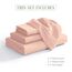 Elegant Comfort Luxus-Bettwäsche-Set, 4-teilig, 1500, hochwertige Mikrofaser, Rundumgummi, 45,7 - 61 cm tiefes Spannbetttuch, extra tiefe Bettlaken, Full, Blush Pink