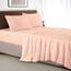 Elegant Comfort Luxuriöses 4-teiliges Bettwäsche-Set, luxuriöse Bettwäsche aus 1500 Premium-Mikrofaser, Hotelqualität, knitterfrei, kühl und atmungsaktiv, leicht elastisch, Blush Pink
