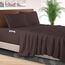Elegant Comfort 4-teiliges Bettwäsche-Set, luxuriöse Bettwäsche aus 1500 Premium-Mikrofaser, Hotelqualität, rundum elastisch, 45,7 - 61 cm tiefes Spannbetttuch, extra tiefe Bettlaken, Kingsize, Braun