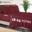 Elegant Comfort 4-teiliges Bettlaken-Set, luxuriöse Bettwäsche, 1500 Premium-Mikrofaser, Hotelqualität, Rundumgummi, 45,7 - 61 cm tiefes Spannbetttuch, extra tiefe Bettlaken, California King,