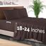 Elegant Comfort 4-teiliges Bettwäsche-Set, luxuriöse Bettwäsche aus 1500 Premium-Mikrofaser, Hotelqualität, rundum elastisch, 45,7 - 61 cm tiefes Spannbetttuch, extra tiefe Bettlaken, Kingsize, Braun